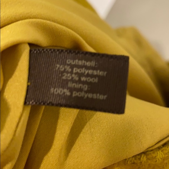 Marigold yellow wool and poly skirt - Picture 4 of 4